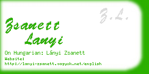 zsanett lanyi business card