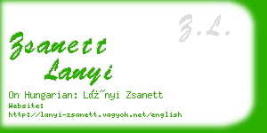 zsanett lanyi business card
